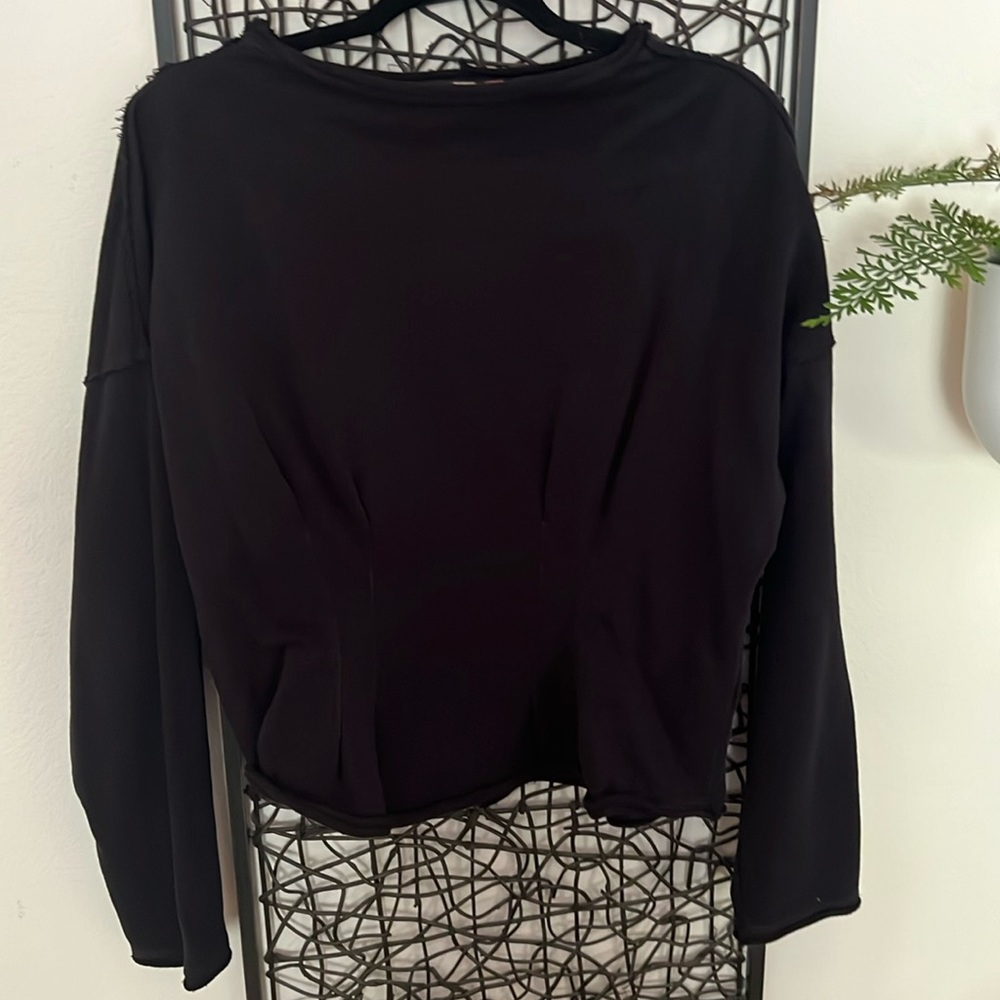 Large black sweater from Anthropologie